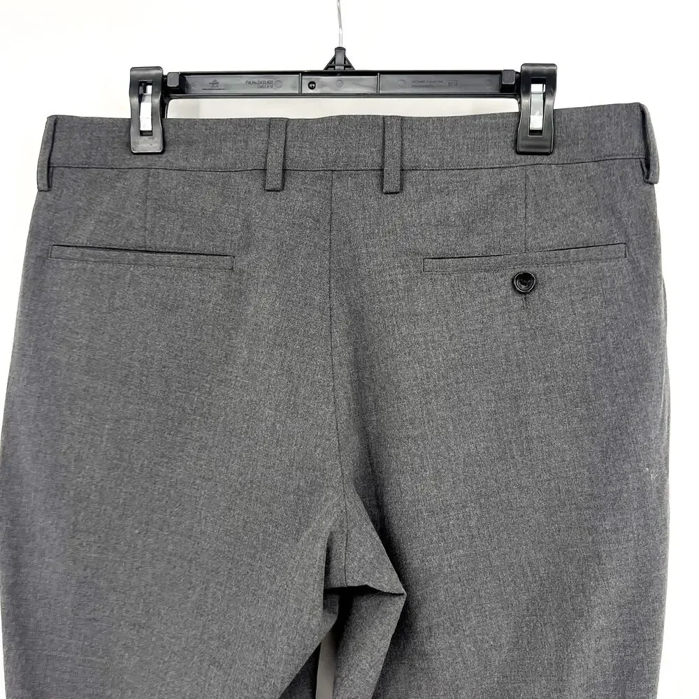 J.CREW Men's Slim-fit Thompson Performance Suit Pants 32x30 Grey Tapered Leg NWT